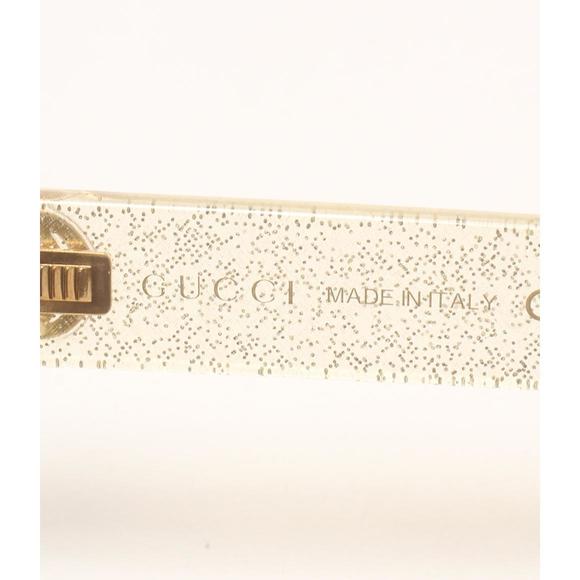 Gucci Acetate Glitter Sunglasses White - Picture 4 of 7